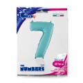 Αριθμός 7 Γαλάζιο 26" (66εκ) Μπαλόνι Foil