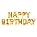 16'' HAPPY BIRTHDAY - ΧΡΥΣΟ Foil μπαλόνια (13τμχ)