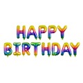 14'' HAPPY BIRTHDAY - ΟΥΡΑΝΙΟ ΤΟΞΟ Foil μπαλόνια (13τμχ)