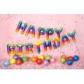 14'' HAPPY BIRTHDAY - ΟΥΡΑΝΙΟ ΤΟΞΟ Foil μπαλόνια (13τμχ)