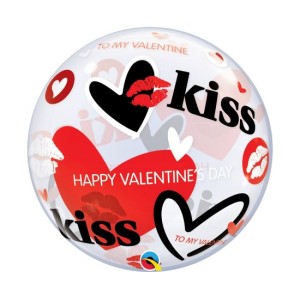 Μπαλόνι Valentine's Kiss 22" Bubble